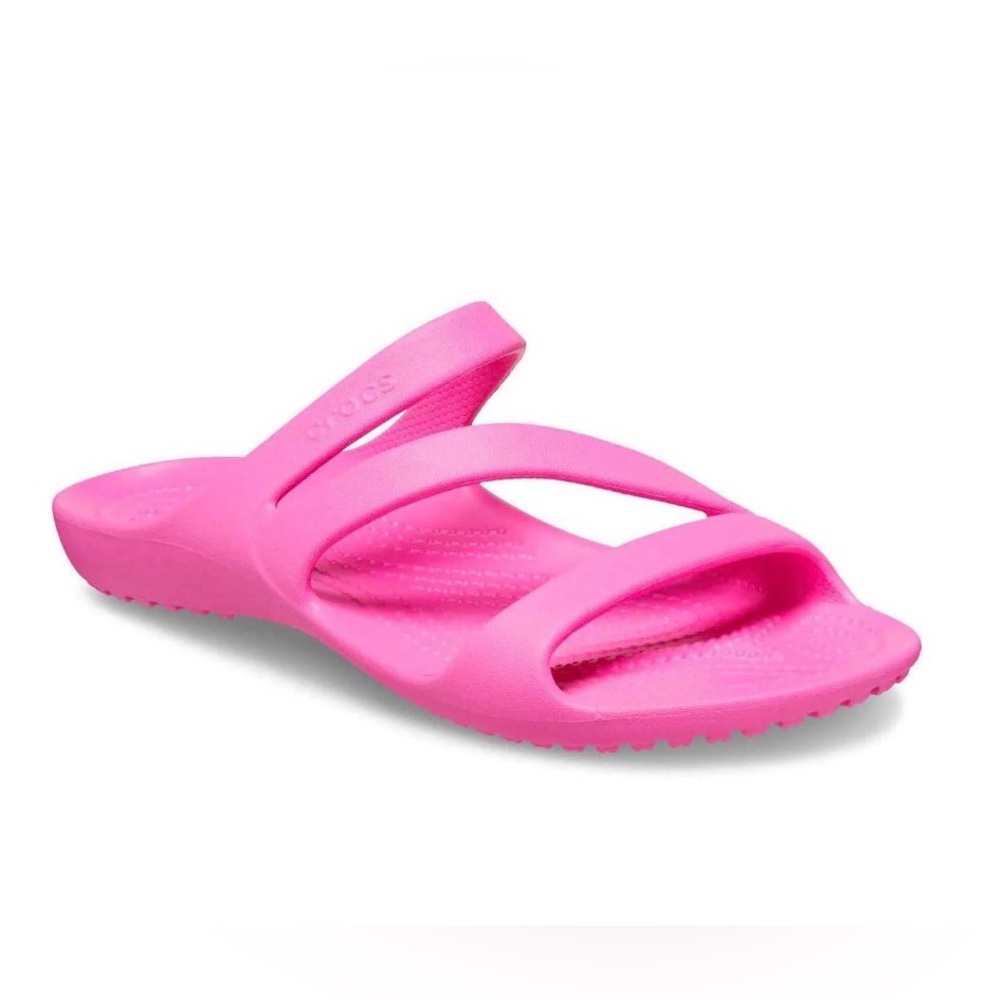 NWT CROCS Kaydee II Electric Pink Strappy Comfort Sandals Size 8 NEW